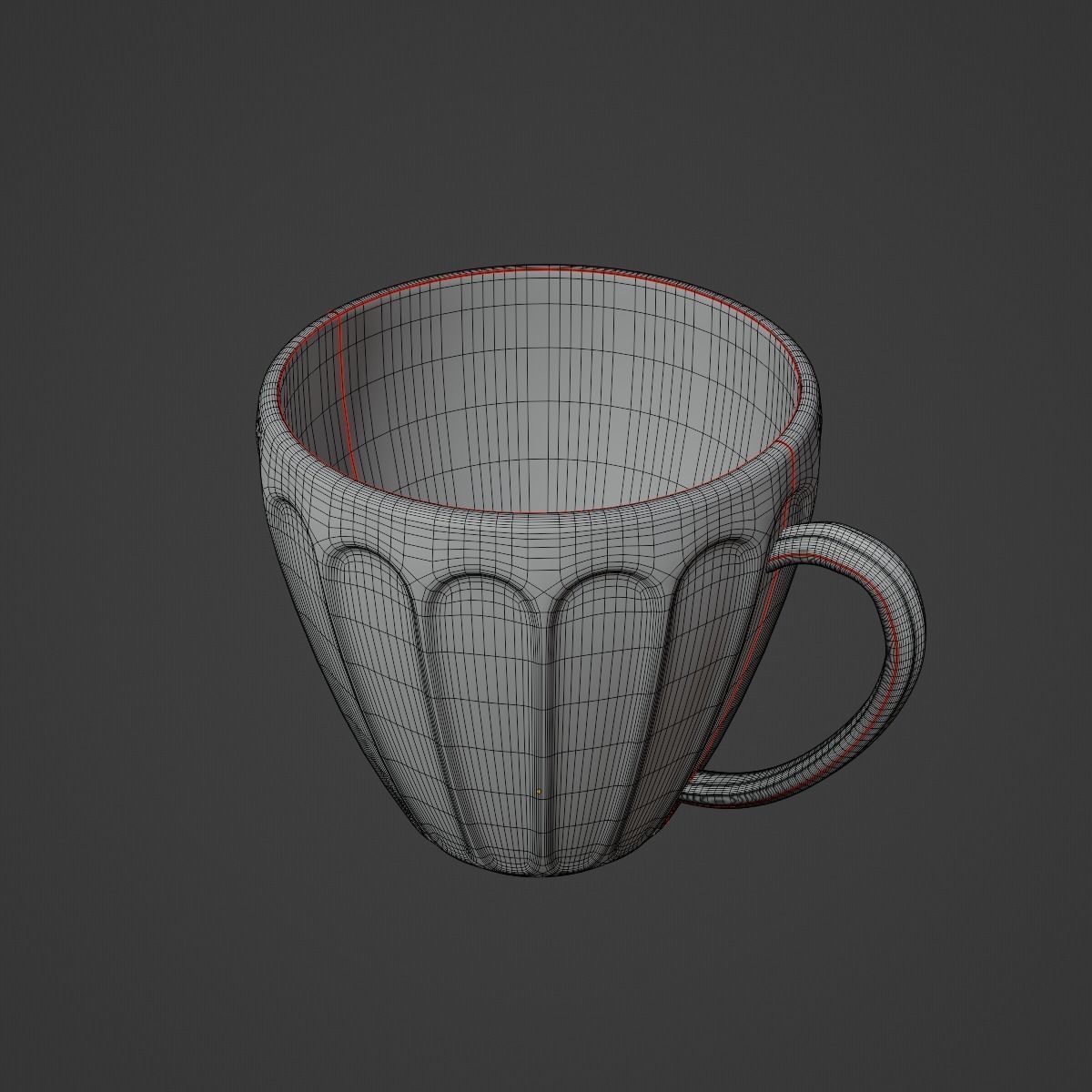 Tea Cup 03 3D model_13