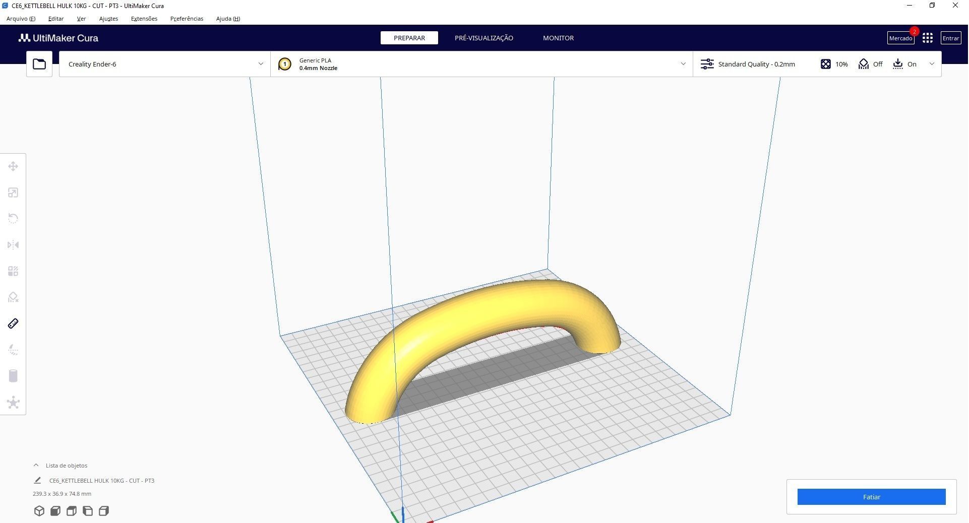 Kettlebell Hulk 10kg - Concrete or cement 3D print model_6
