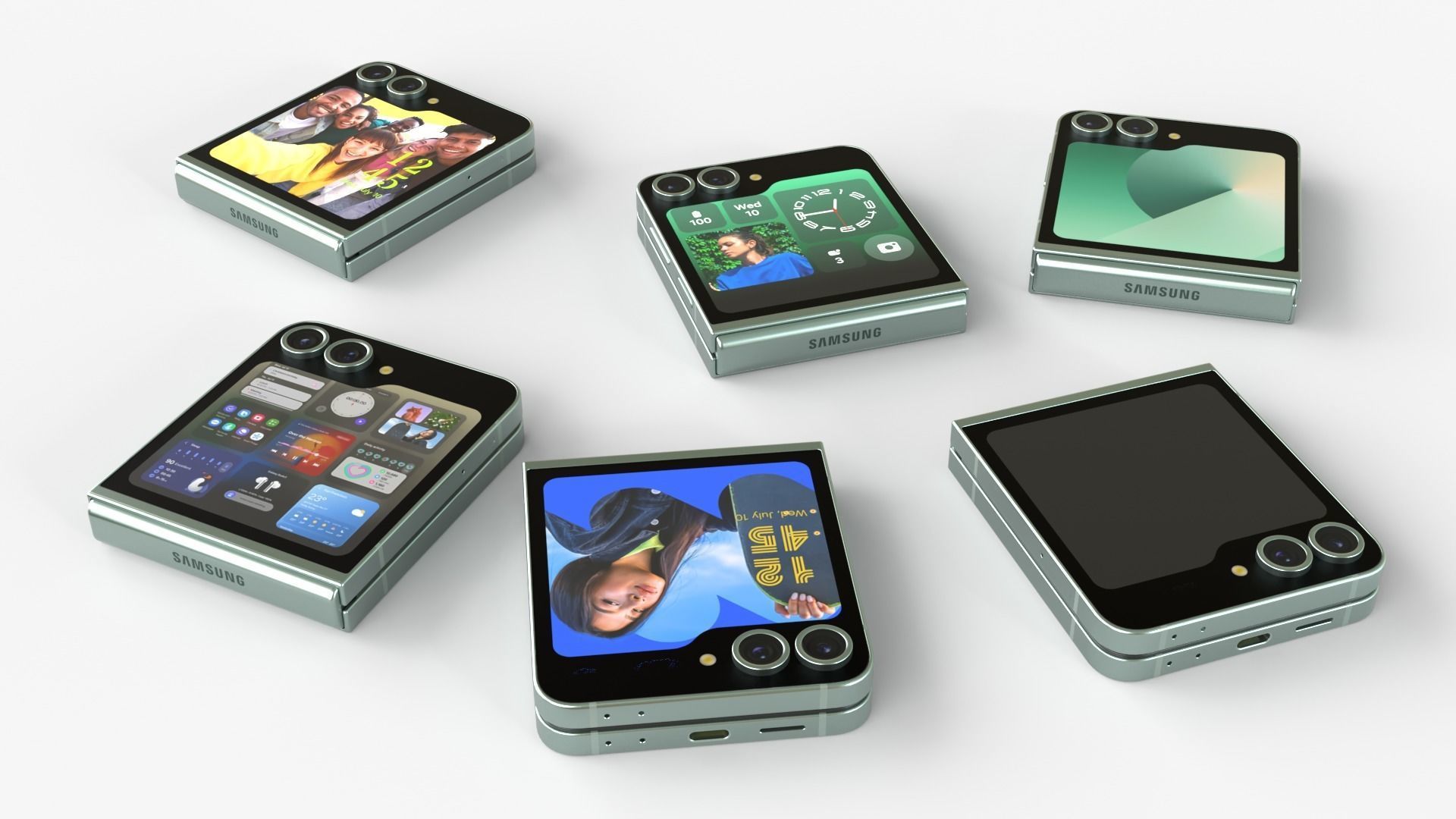 Full Collection Samsung Galaxy Z Flip 6 3D model_9