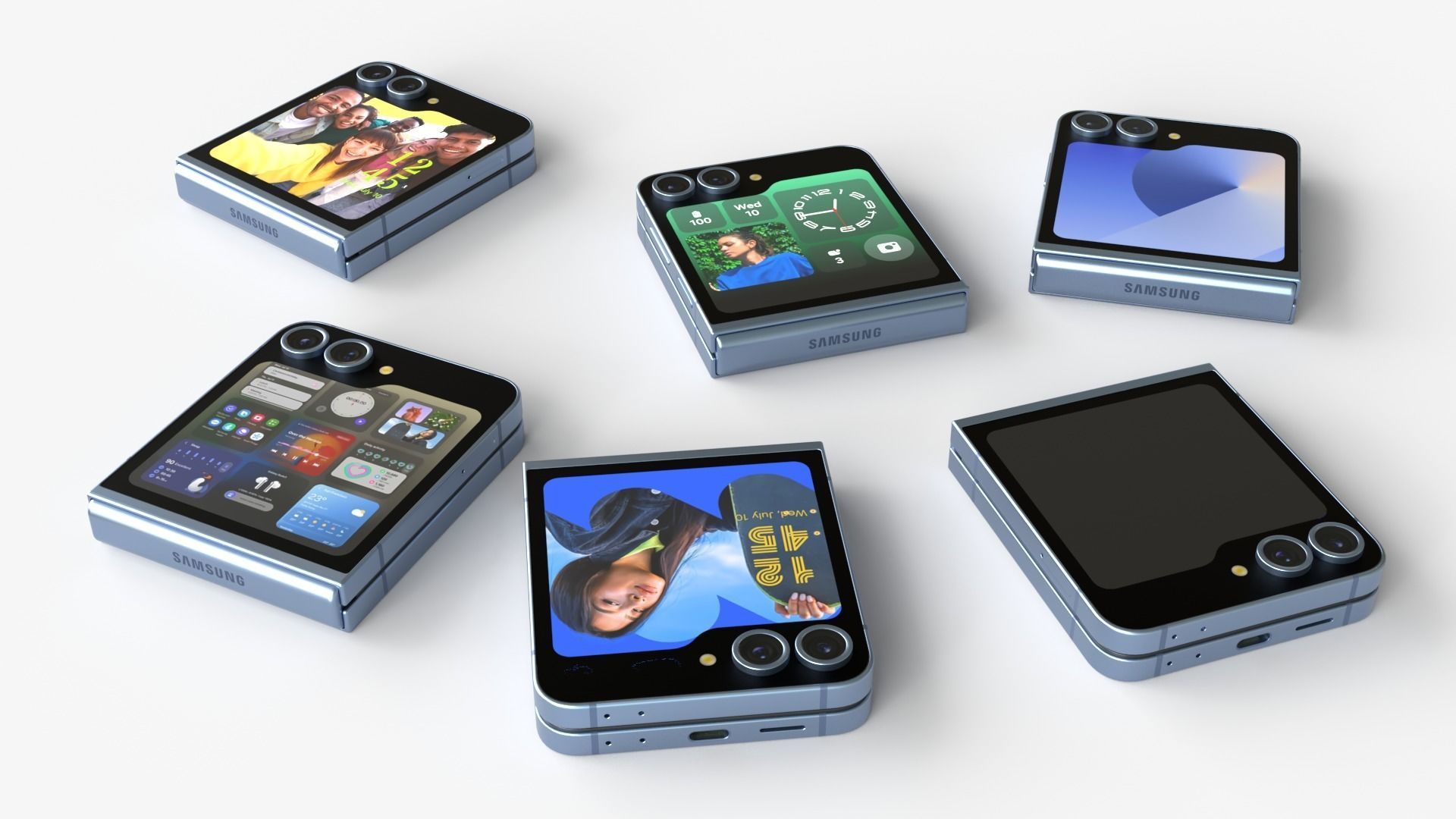Full Collection Samsung Galaxy Z Flip 6 3D model_3
