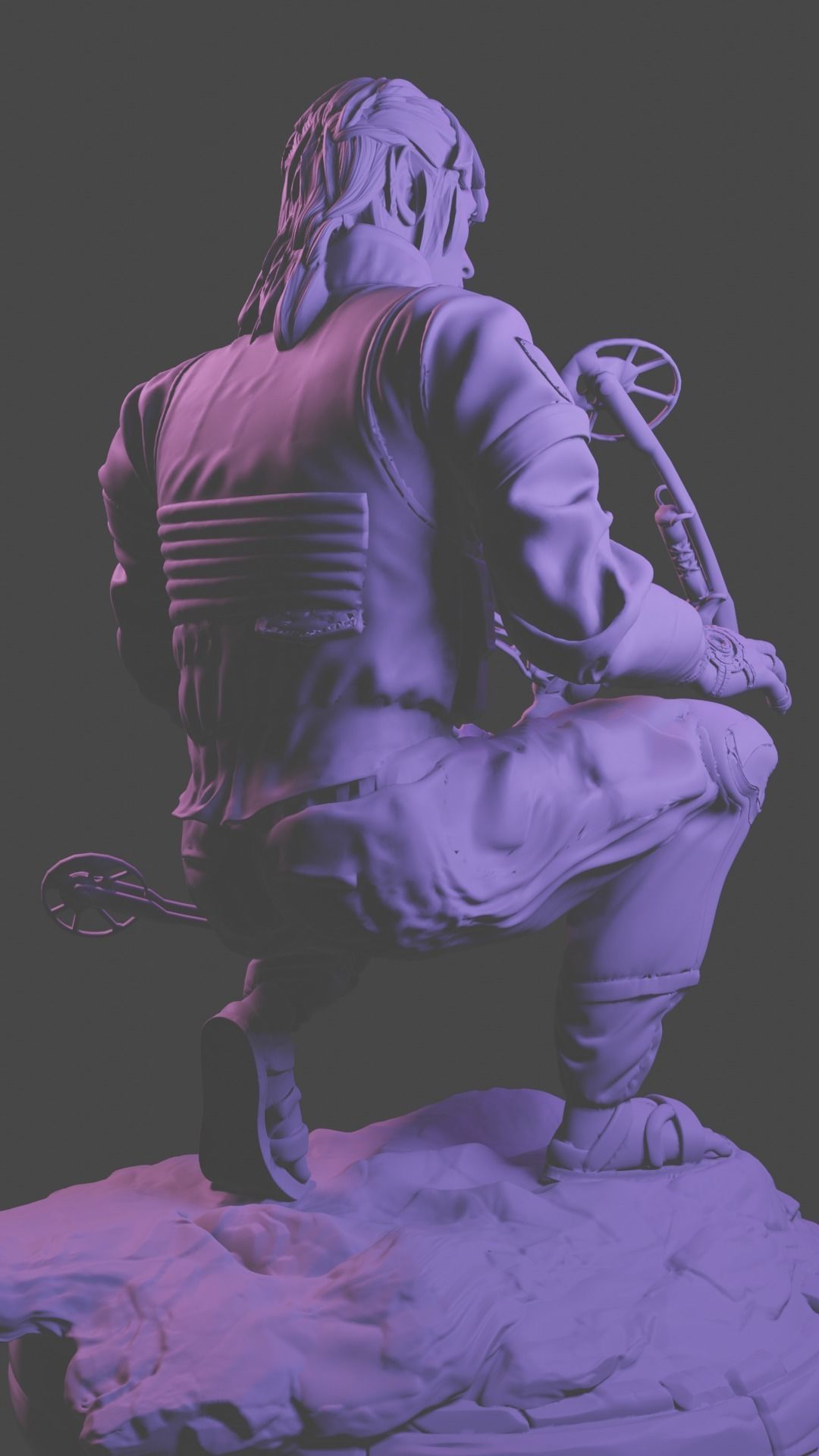 Realistic Modern-Day Link with Compound Bow 3D Printable Model 3D print model_8