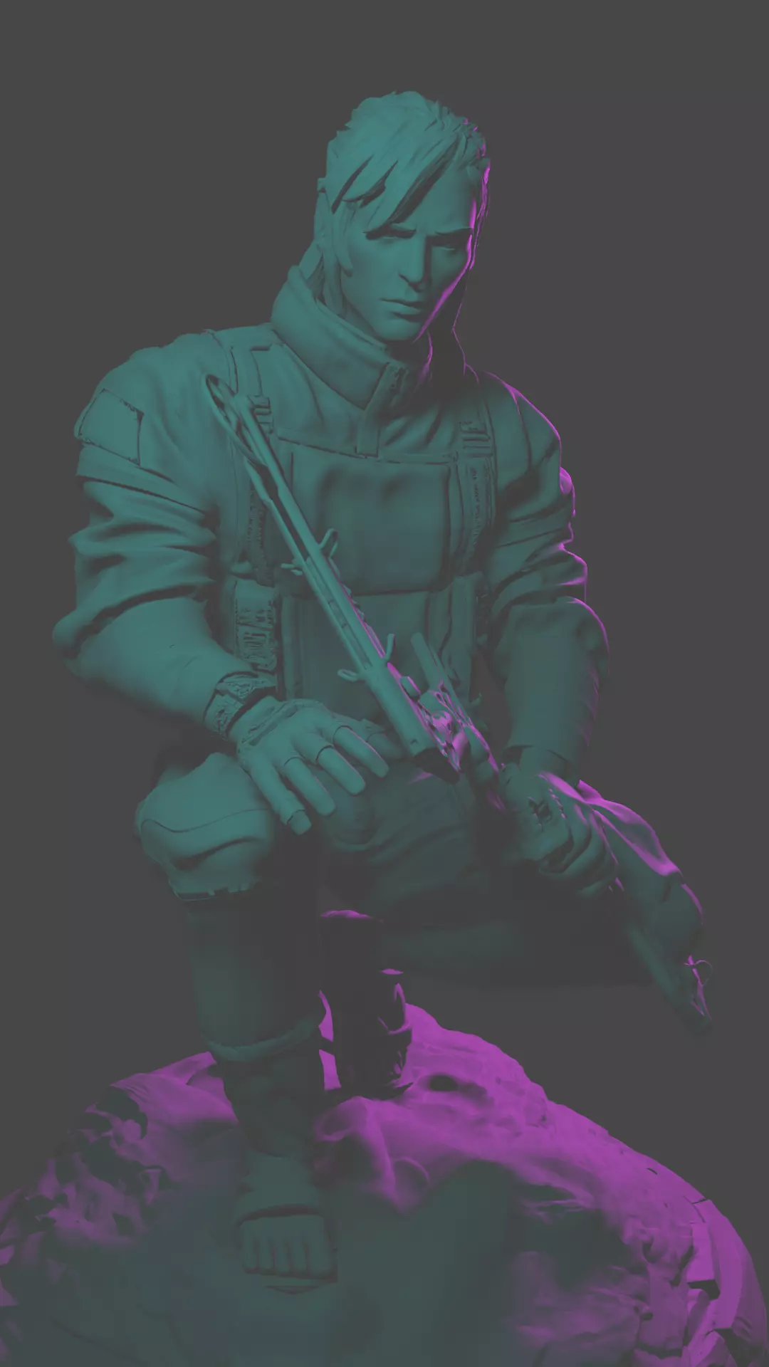 Realistic Modern-Day Link with Compound Bow 3D Printable Model 3D print model_0