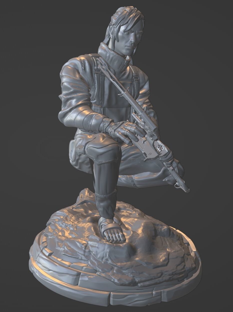 Realistic Modern-Day Link with Compound Bow 3D Printable Model 3D print model_4