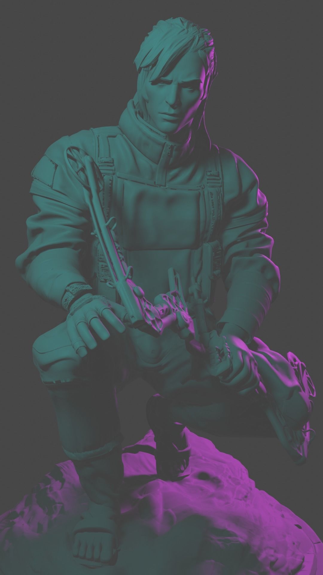 Realistic Modern-Day Link with Compound Bow 3D Printable Model 3D print model_3