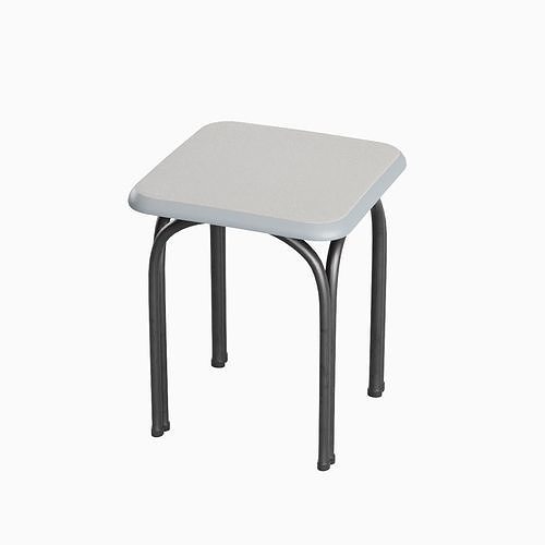 Steel Stool 05 3D model