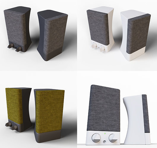 Computer speakers Free 3D model