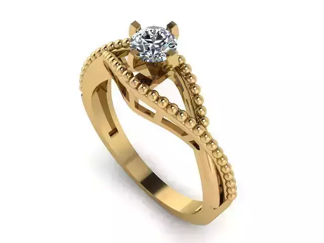 1 stone solitair ring