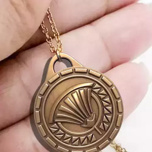 ANCIENT EGYPT ARTIFACT SYMBOL LOUTS FLOWER PENDANT M02 Free 3D print model