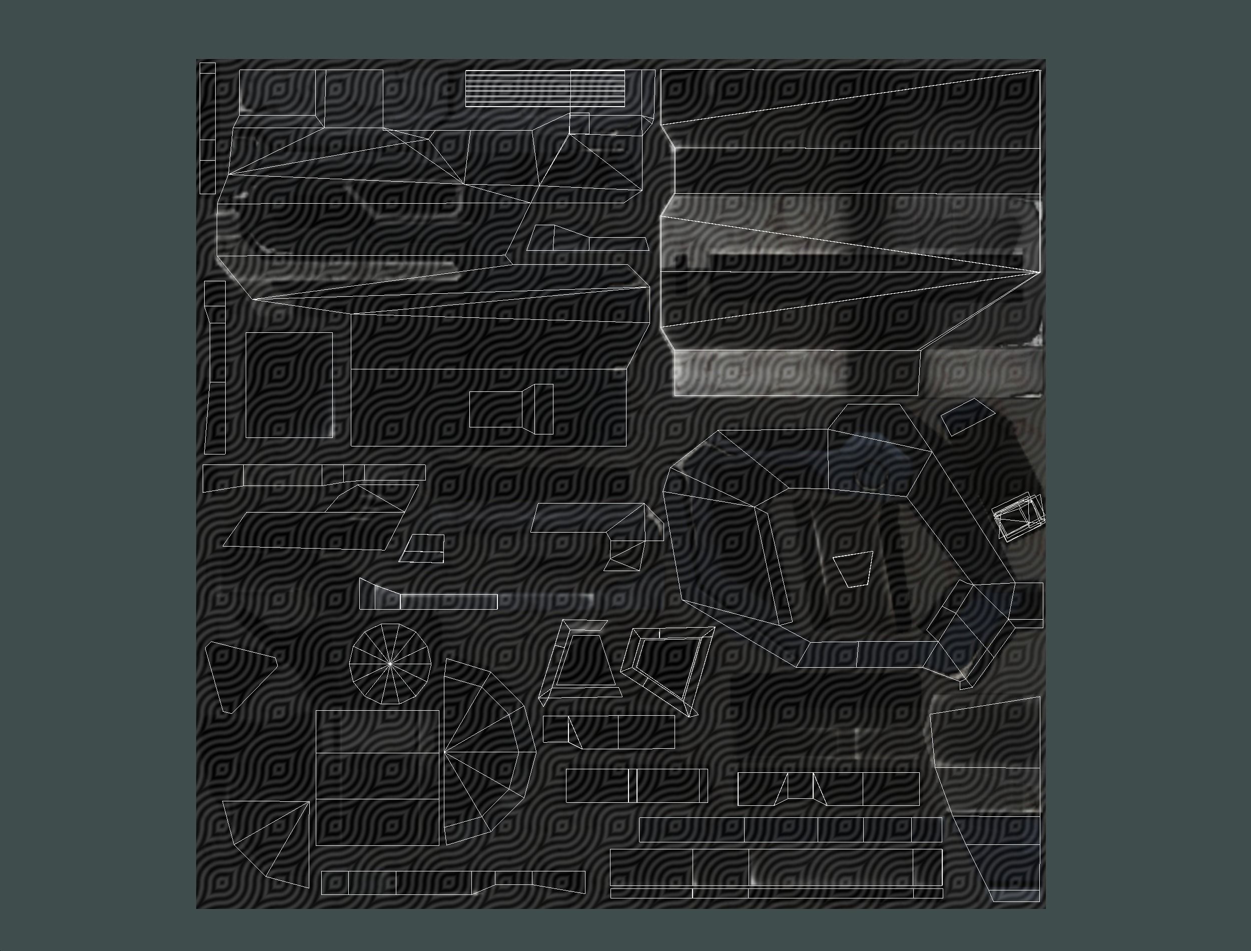 Assault heavy machine gun cannon naff barrel blaster laser arms Low-poly 3D model_43