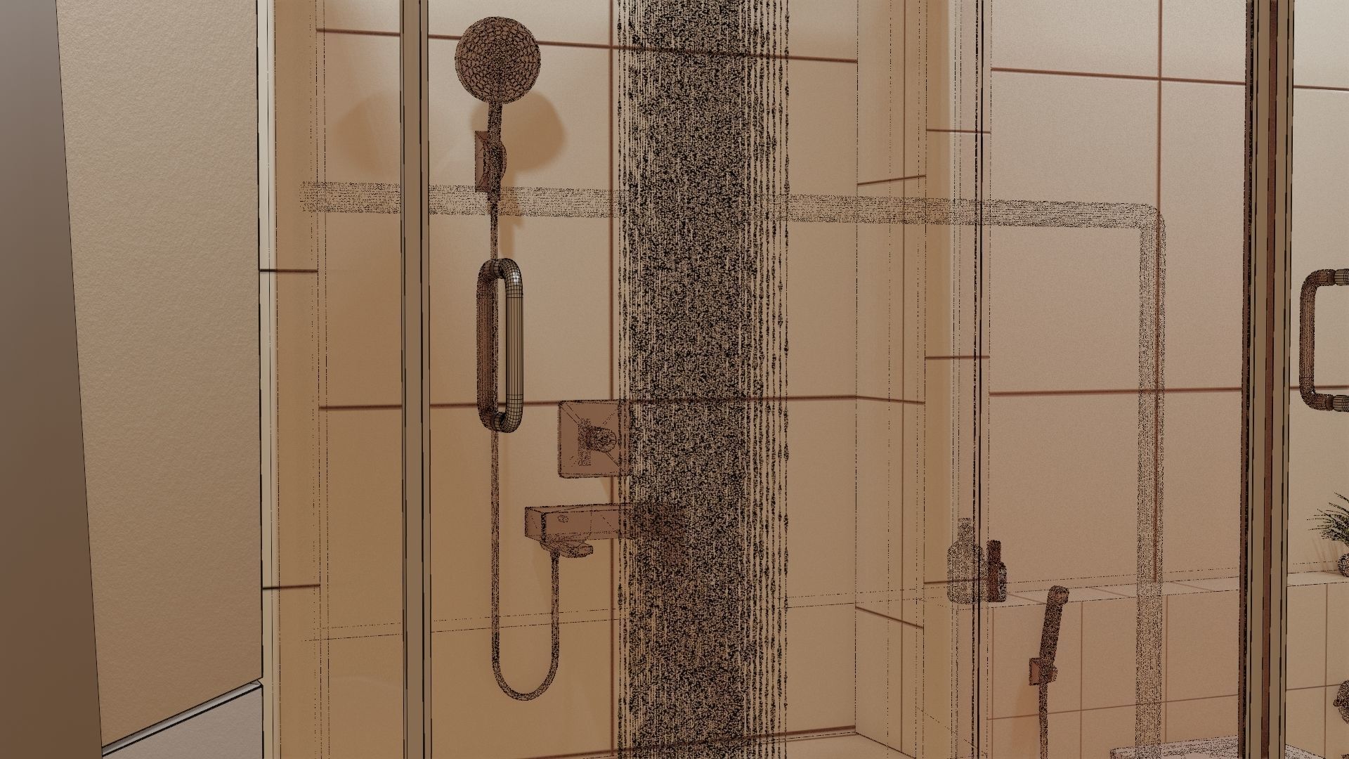 Fully Game ready low poly bathroom full 5 set of 50plus 3Dmodels 3D model_71