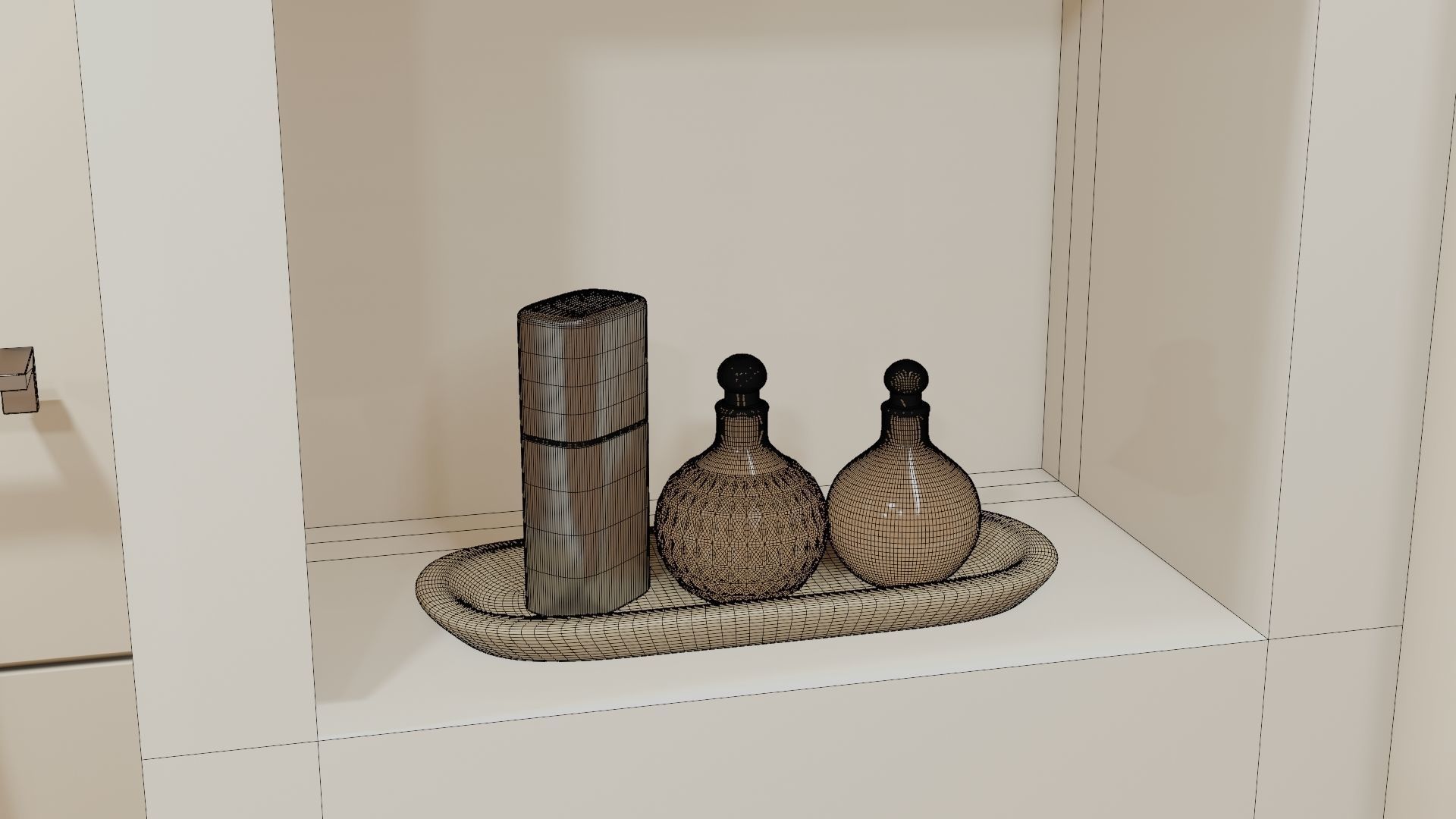 Fully Game ready low poly bathroom full 5 set of 50plus 3Dmodels 3D model_94