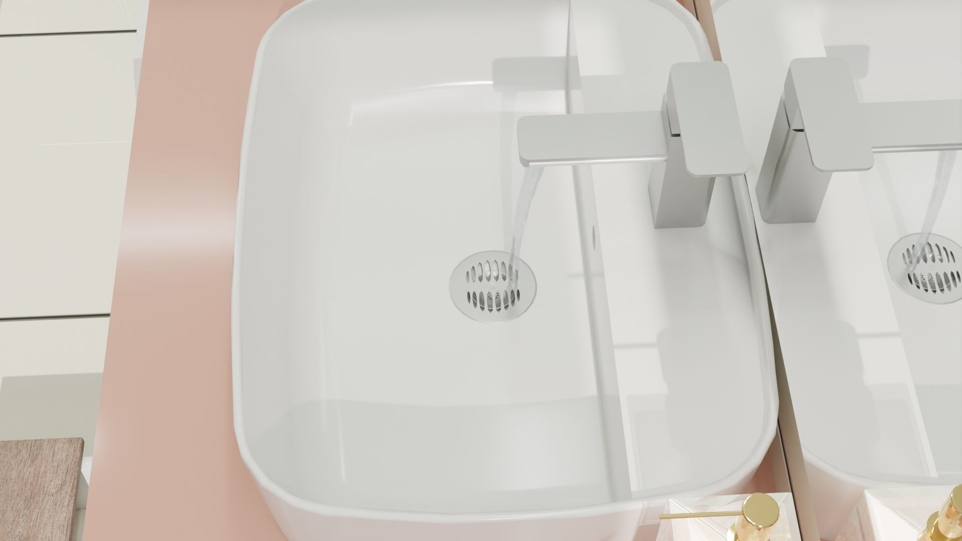 Fully Game ready low poly bathroom full 5 set of 50plus 3Dmodels 3D model_46