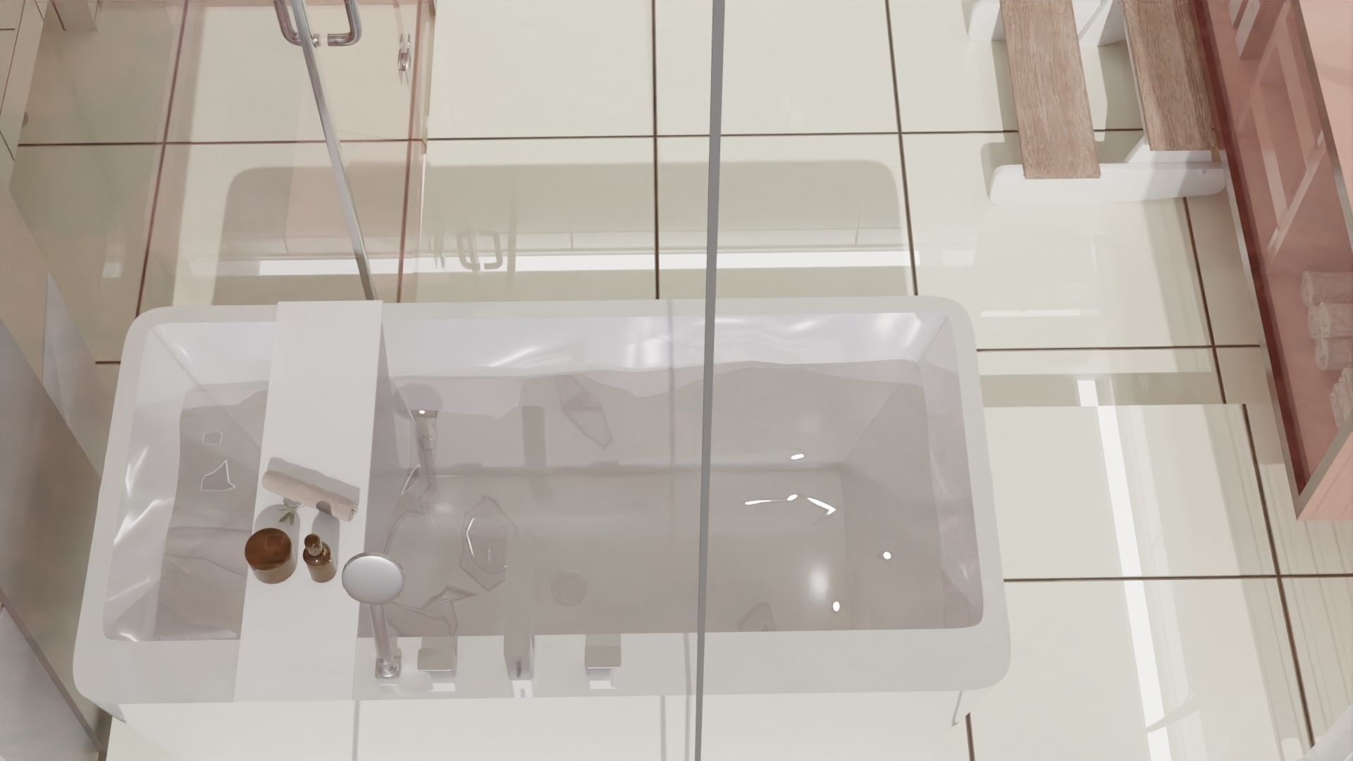 Fully Game ready low poly bathroom full 5 set of 50plus 3Dmodels 3D model_26