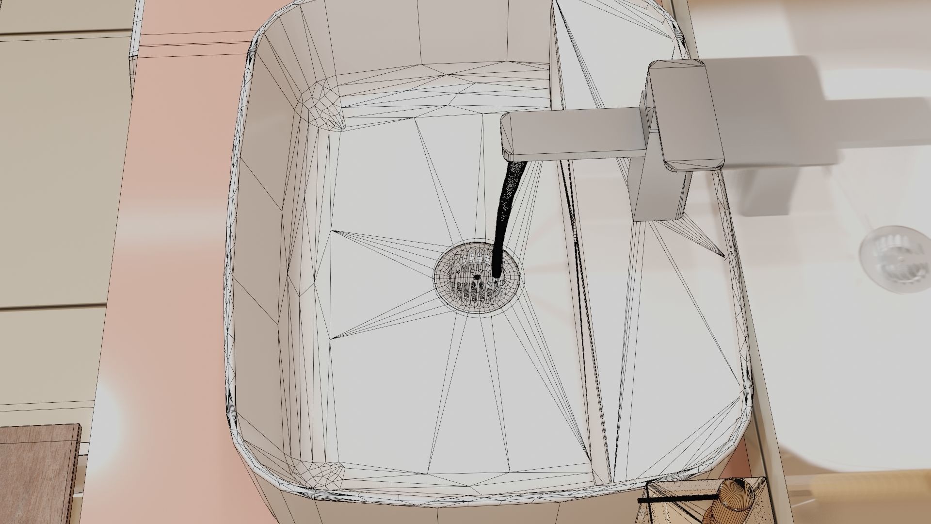 Fully Game ready low poly bathroom full 5 set of 50plus 3Dmodels 3D model_93