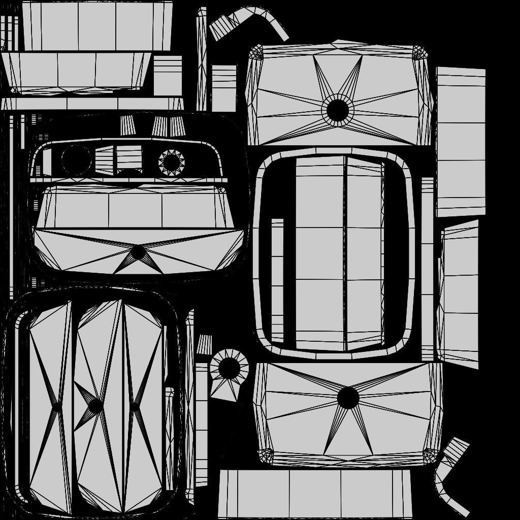 Fully Game ready low poly bathroom full 5 set of 50plus 3Dmodels 3D model_102