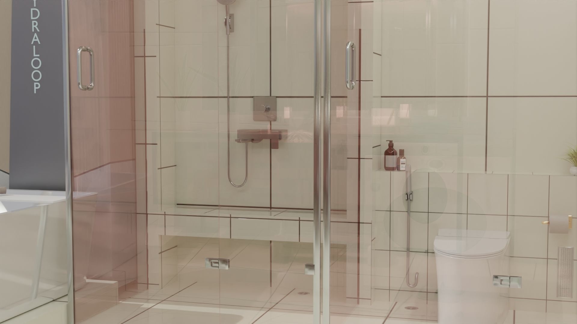 Fully Game ready low poly bathroom full 5 set of 50plus 3Dmodels 3D model_9