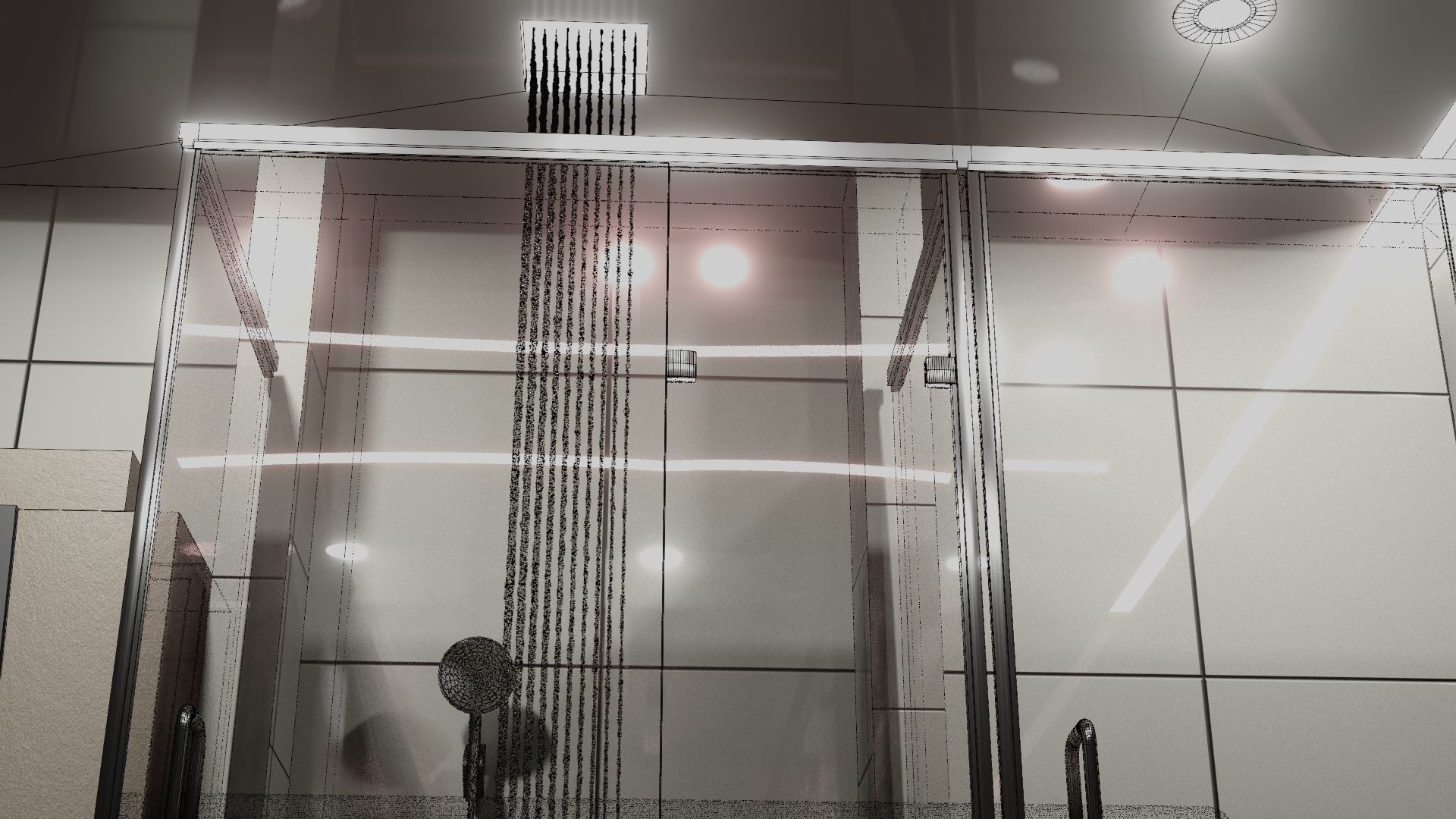 Fully Game ready low poly bathroom full 5 set of 50plus 3Dmodels 3D model_55