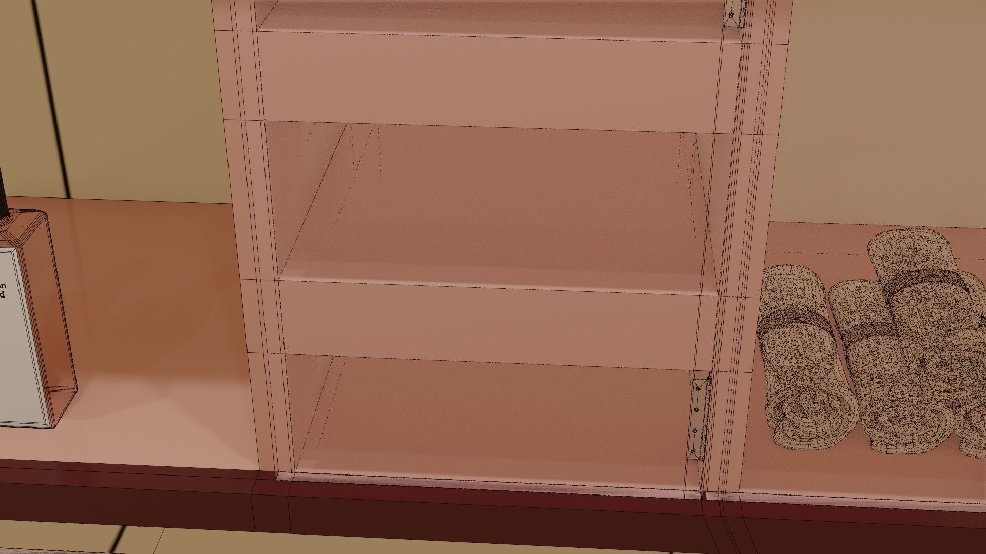 Fully Game ready low poly bathroom full 5 set of 50plus 3Dmodels 3D model_86