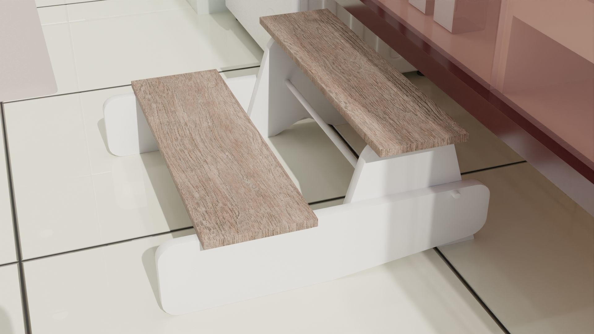 Fully Game ready low poly bathroom full 5 set of 50plus 3Dmodels 3D model_42