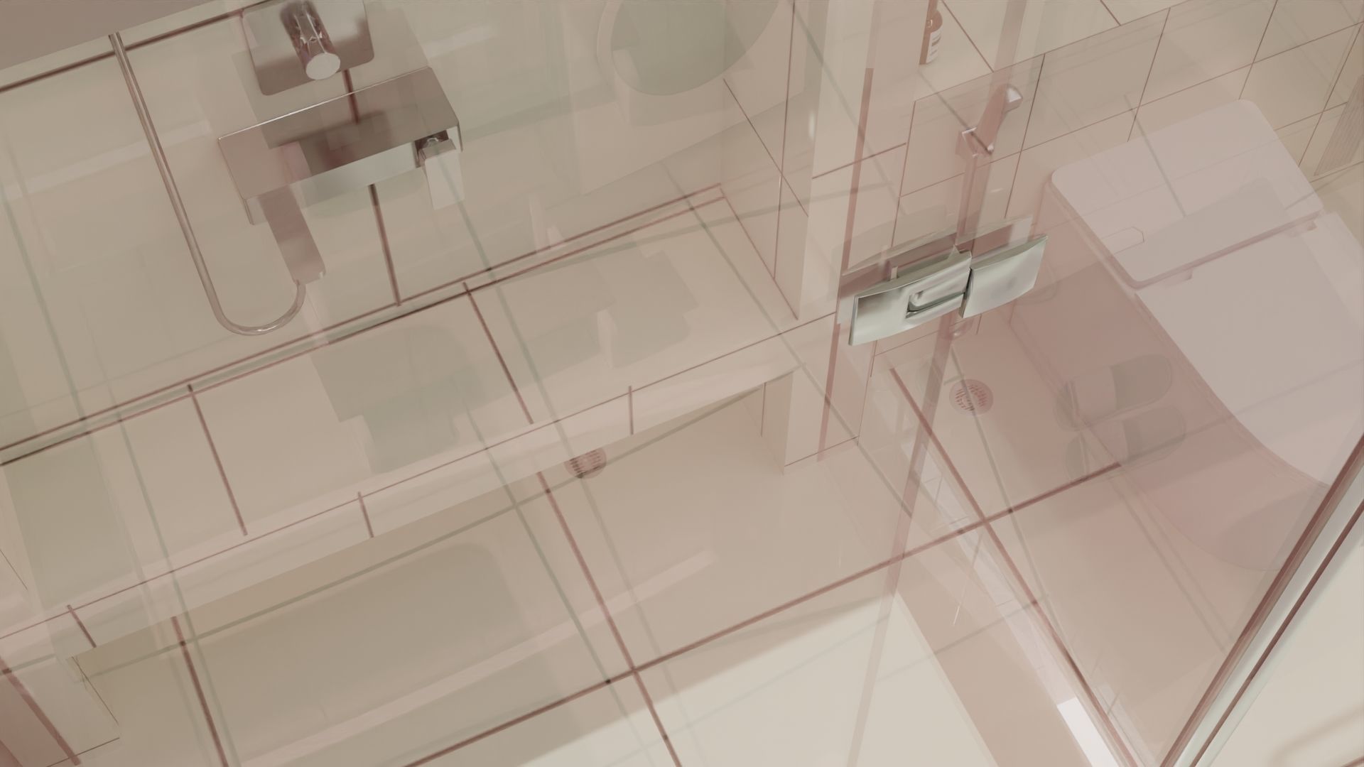 Fully Game ready low poly bathroom full 5 set of 50plus 3Dmodels 3D model_29