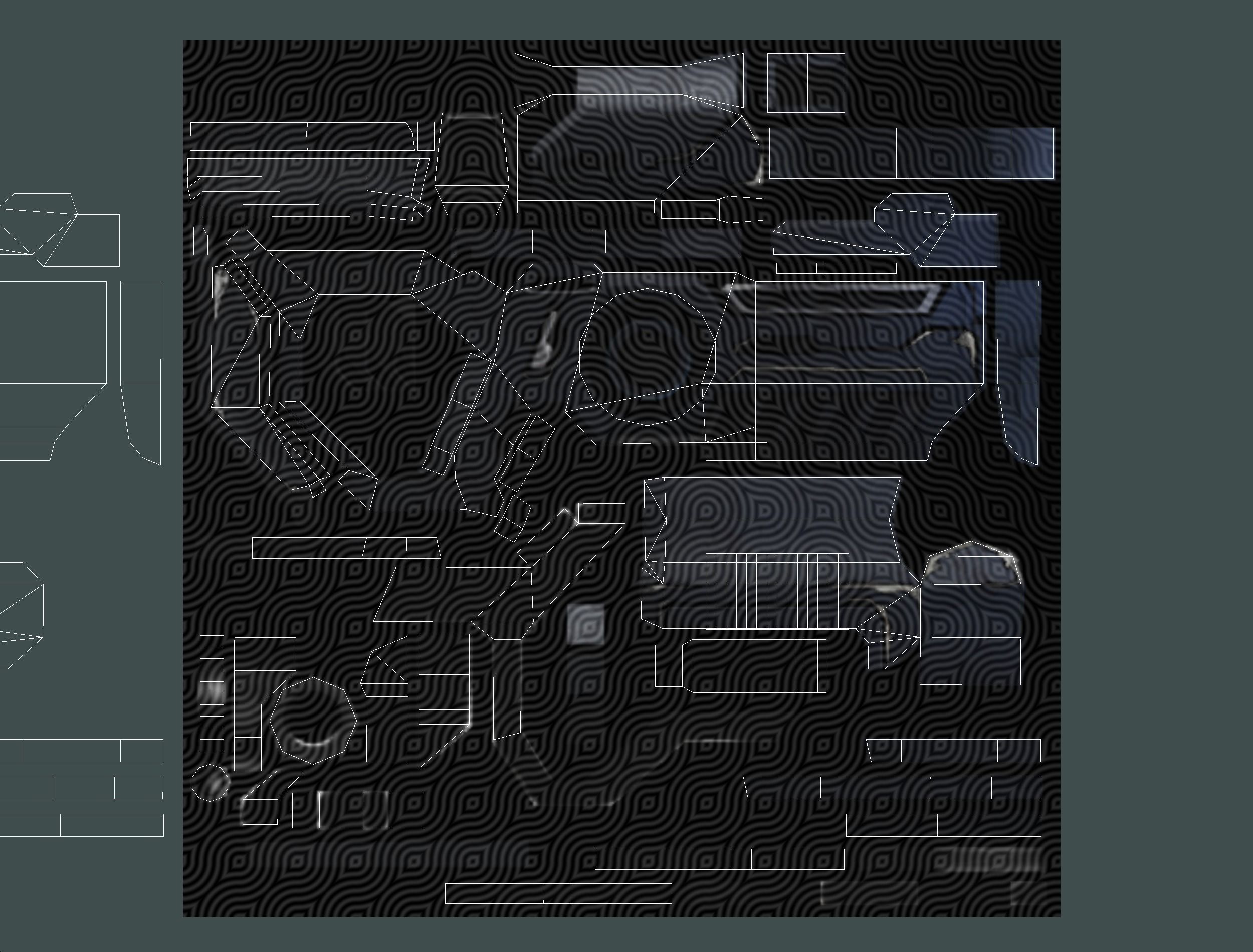 Weapons Set 4 Gun Pistol Assault rifle Sniper rifle machine gun 3D Model Collection_26