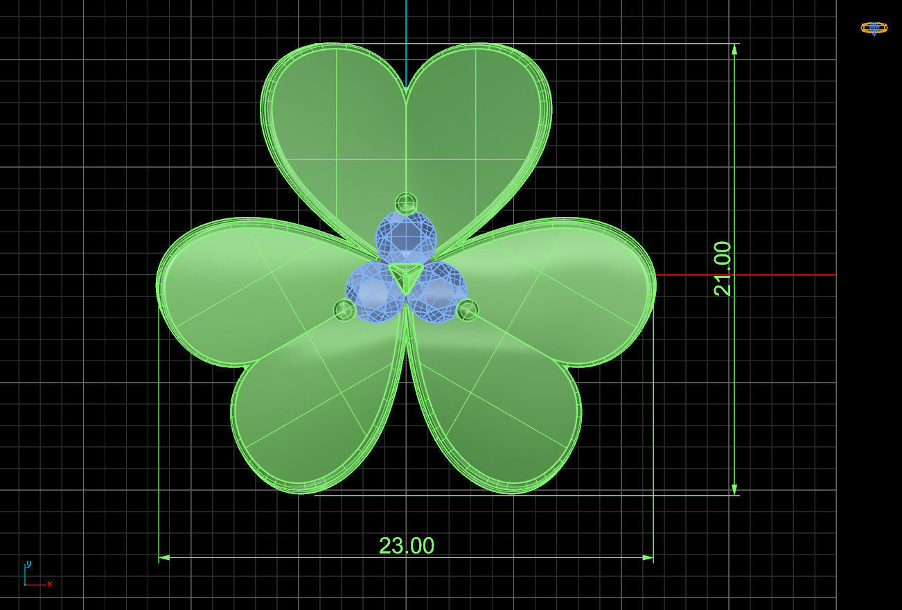 VCA Inspired Large Frivole Pendant  3D print model_9