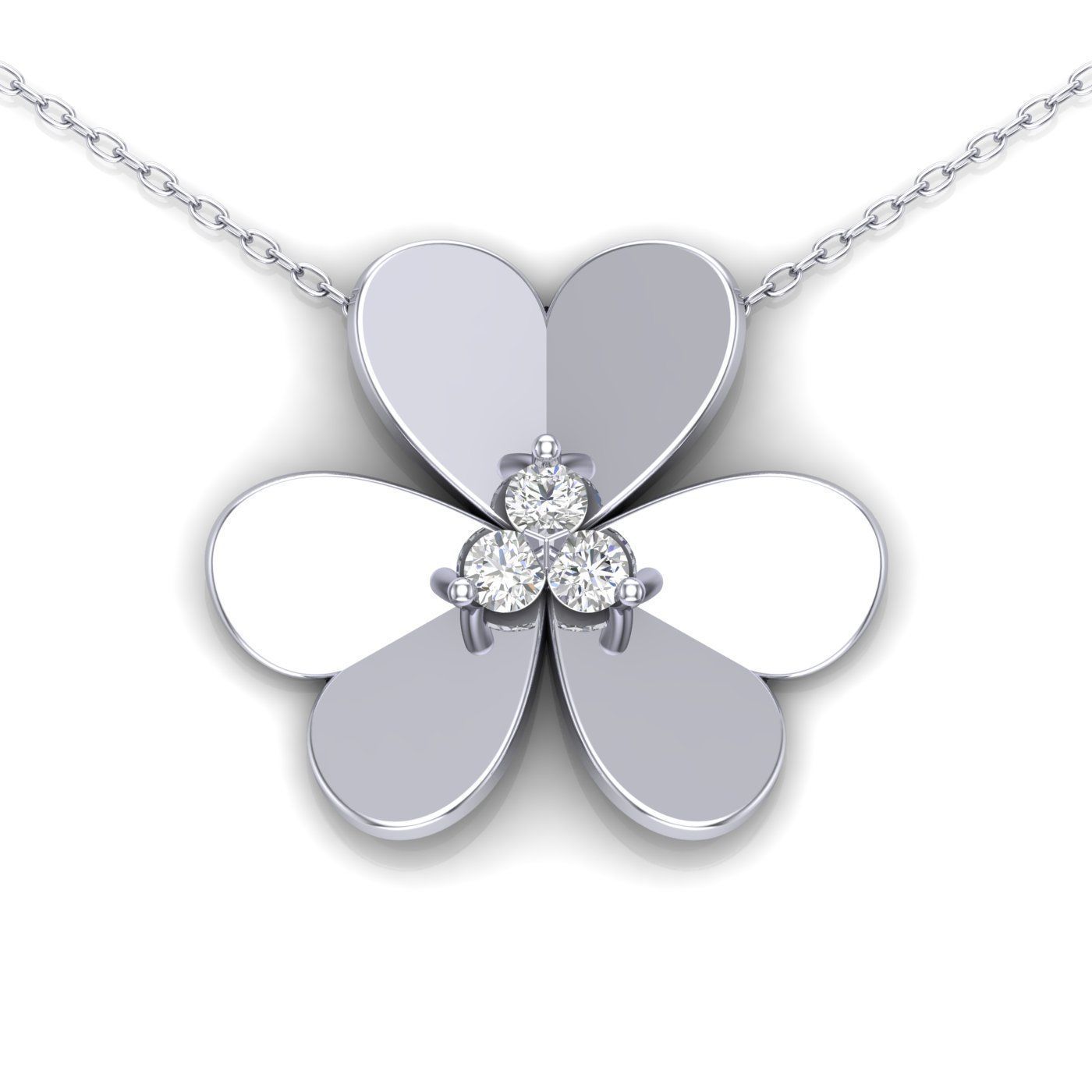 VCA Inspired Large Frivole Pendant  3D print model_7