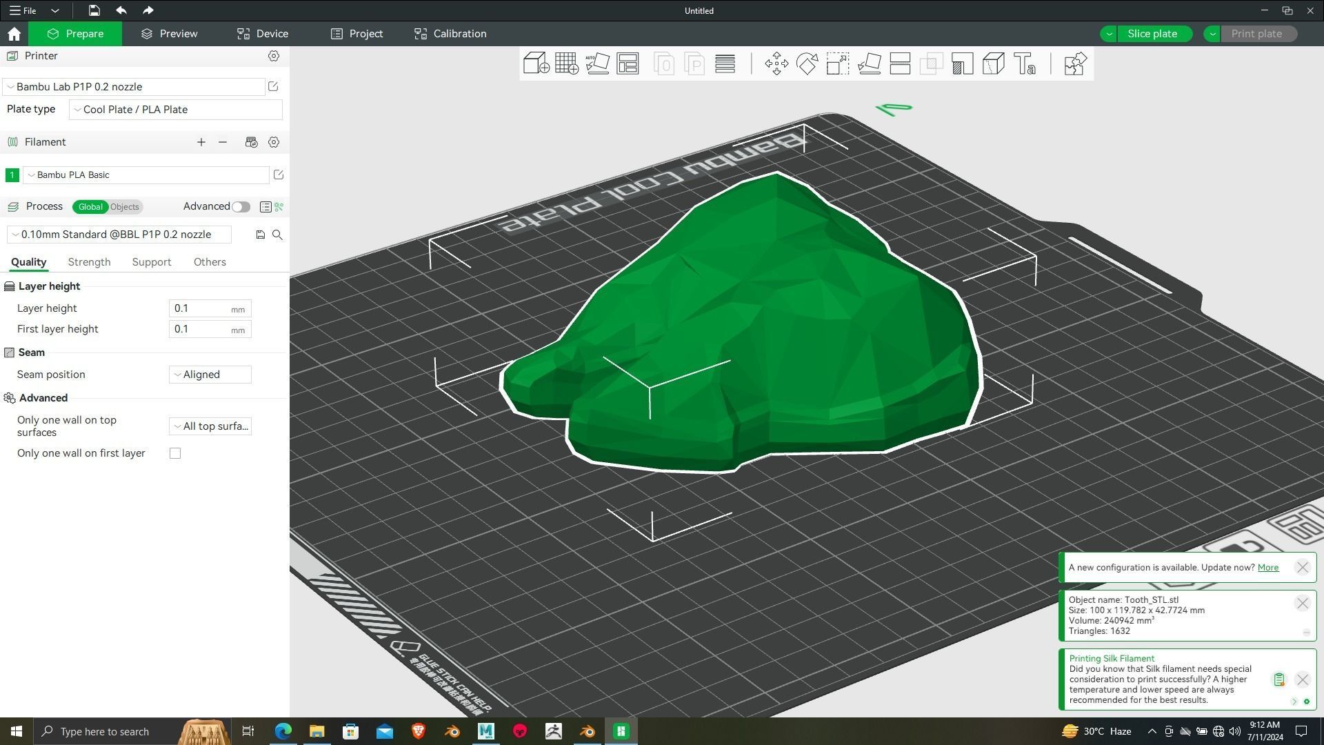 Tooth 3D printing ready Model for dental chamber 3D print model_2
