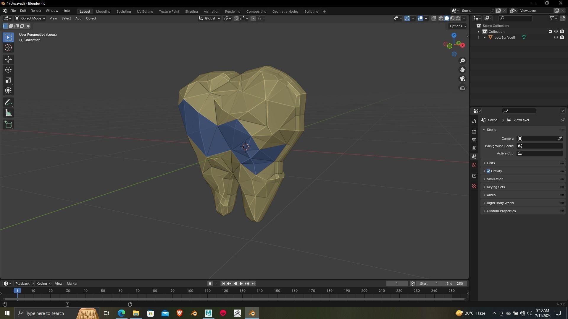 Tooth 3D printing ready Model for dental chamber 3D print model_16