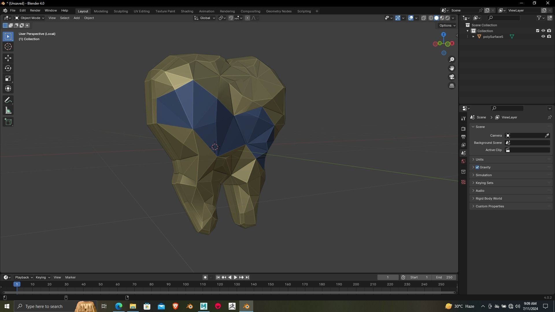 Tooth 3D printing ready Model for dental chamber 3D print model_14