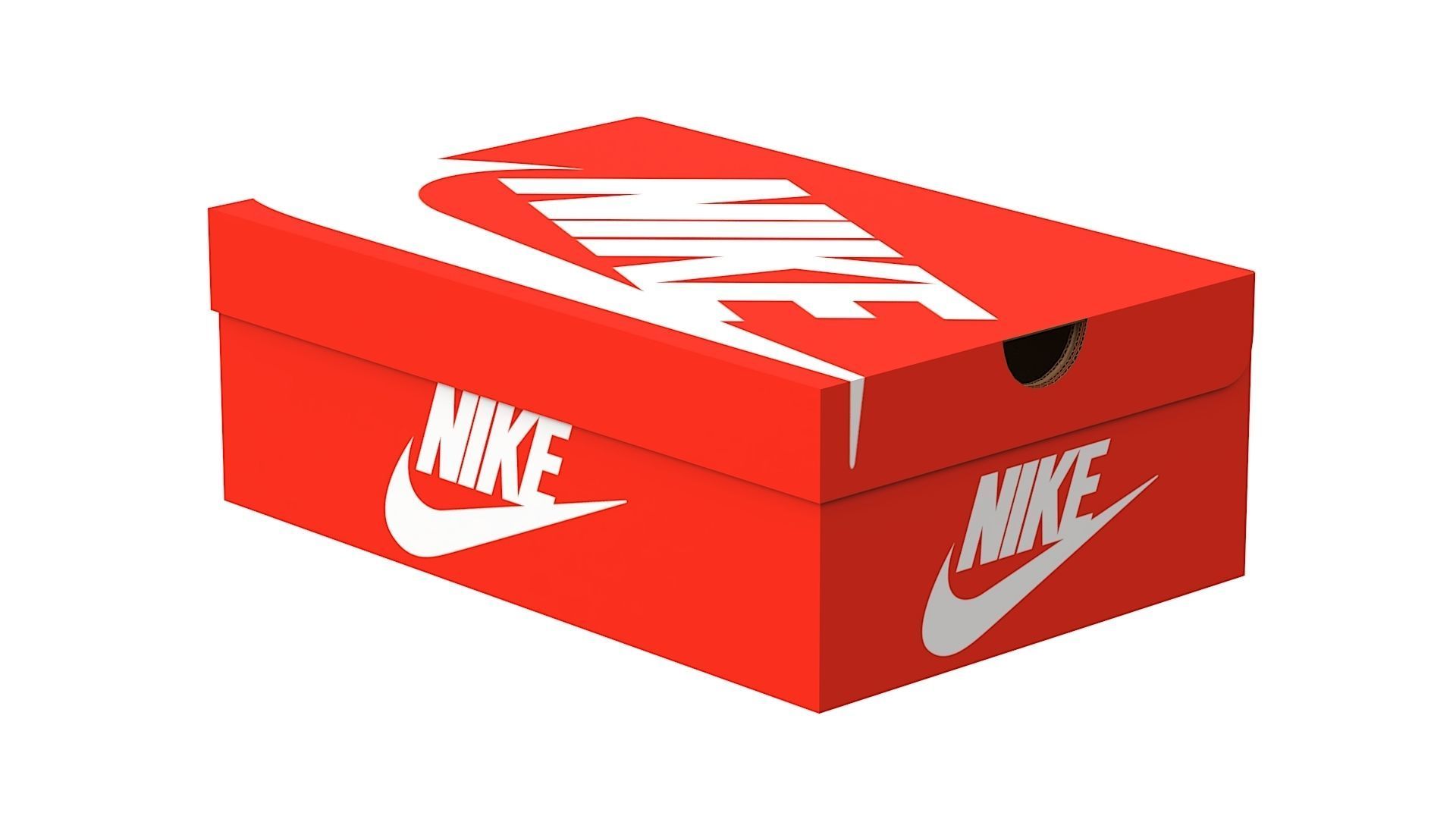 Nike Shoe Box PBR 01 Low-poly 3D model_12
