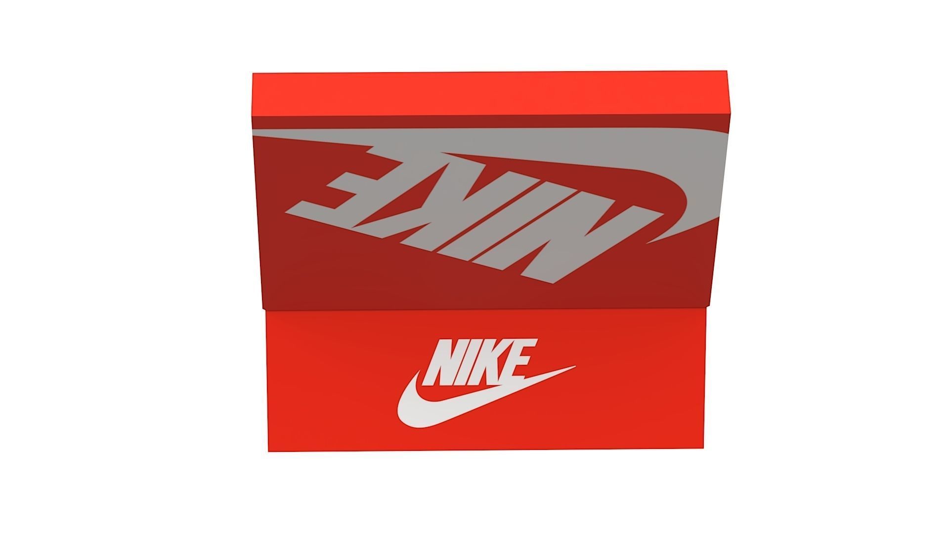 Nike Shoe Box PBR 01 Low-poly 3D model_4