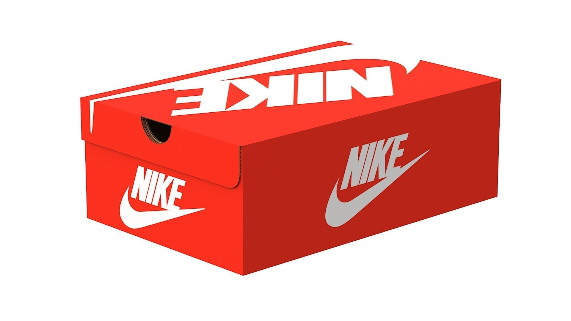 Nike Shoe Box PBR 01 Low-poly 3D model_11