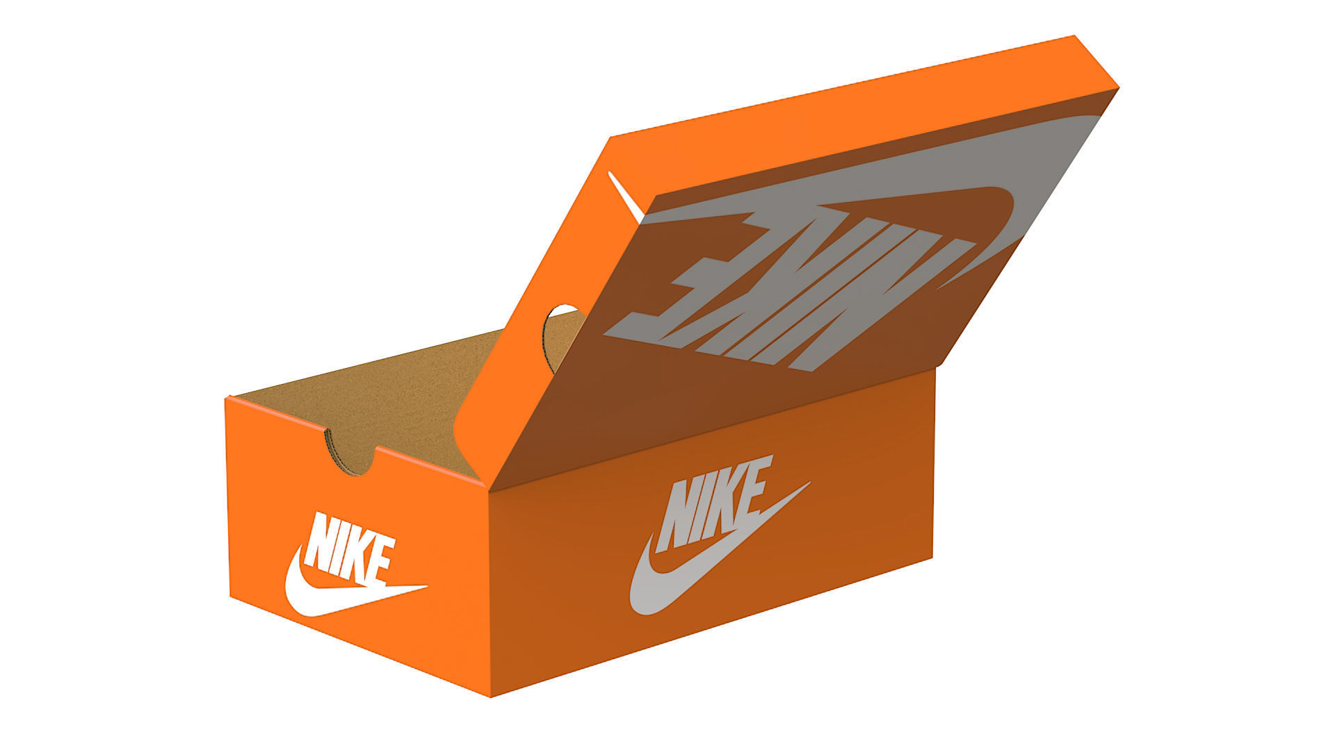 Nike Shoe Box PBR 02 Low-poly 3D model_4