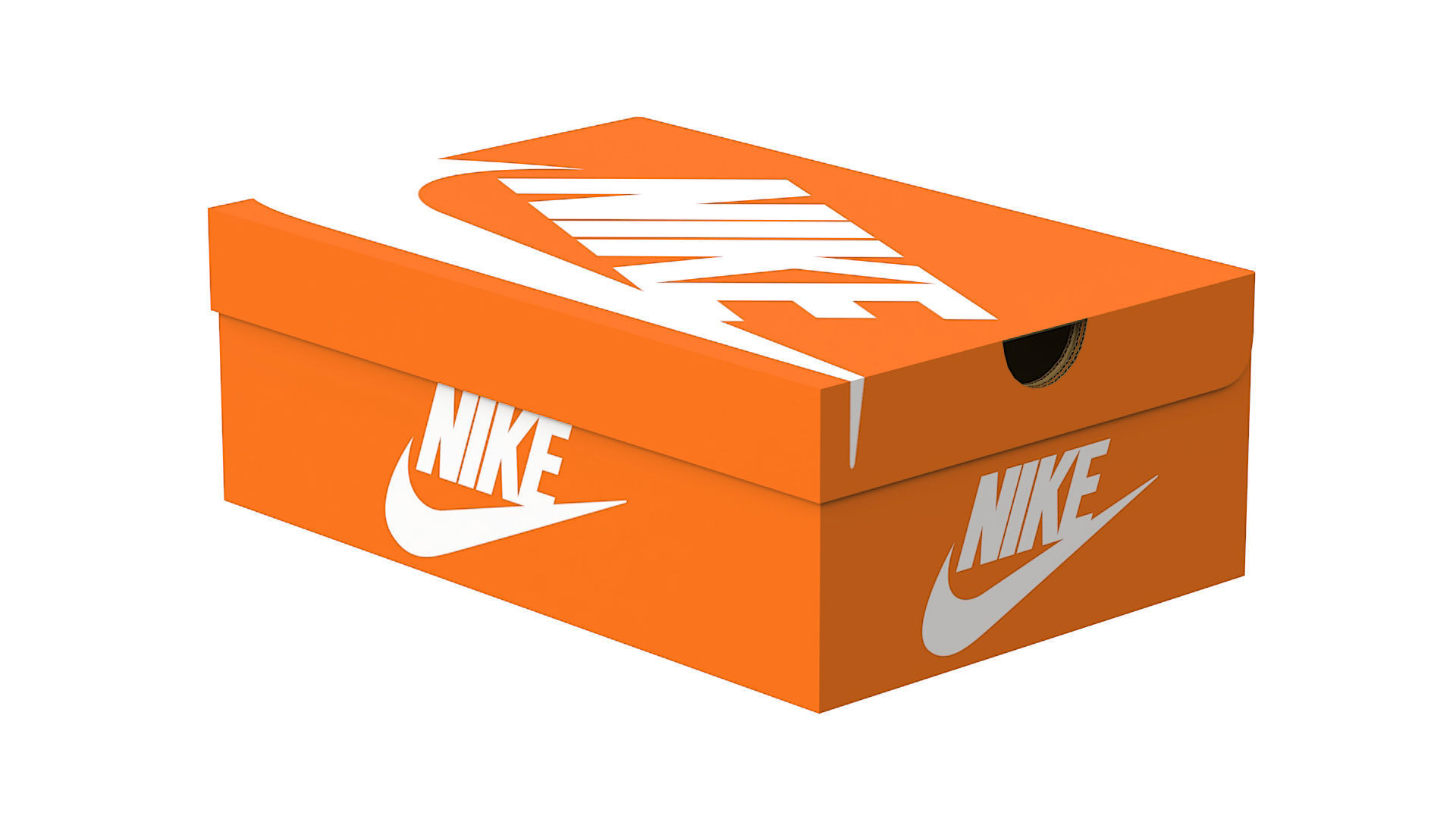Nike Shoe Box PBR 02 Low-poly 3D model_7