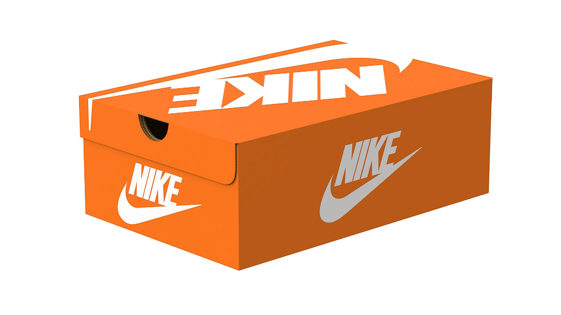 Nike Shoe Box PBR 02 Low-poly 3D model_8