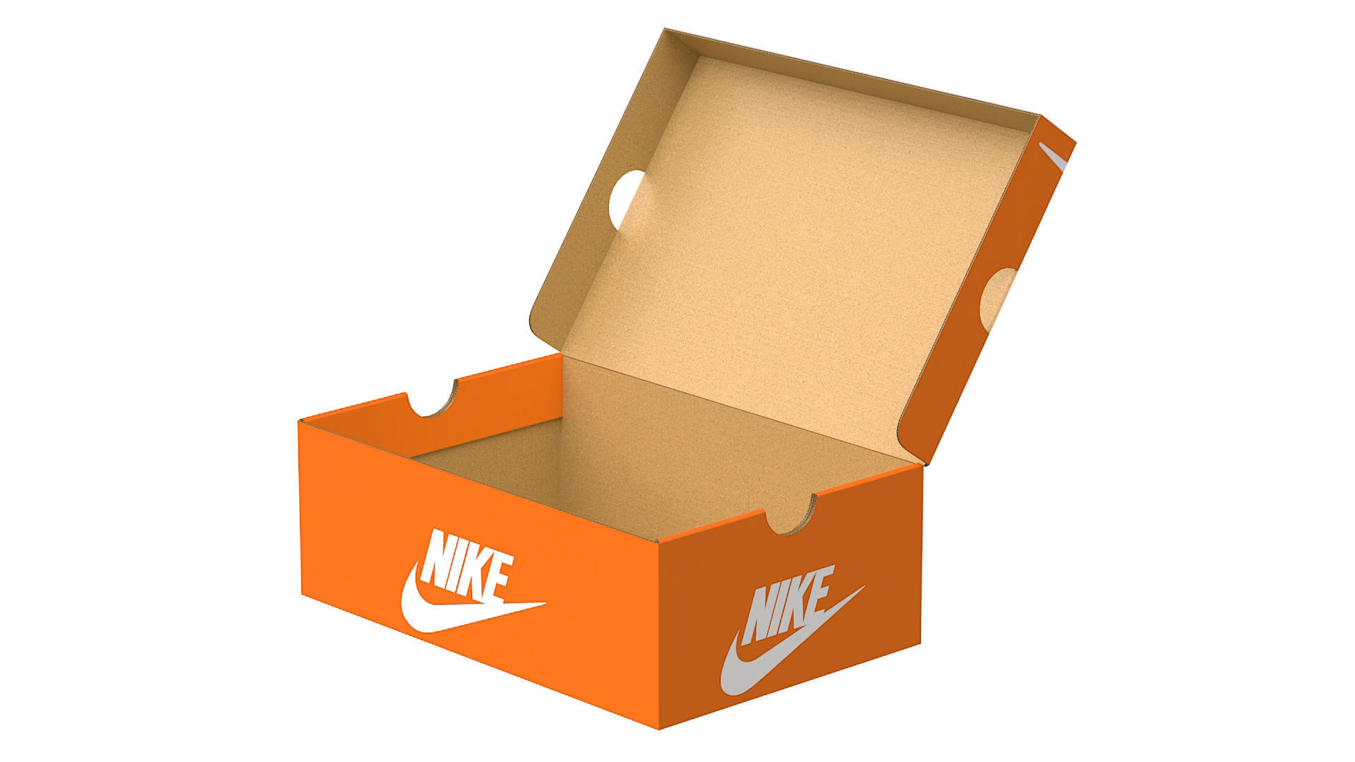 Nike Shoe Box PBR 02 Low-poly 3D model_2