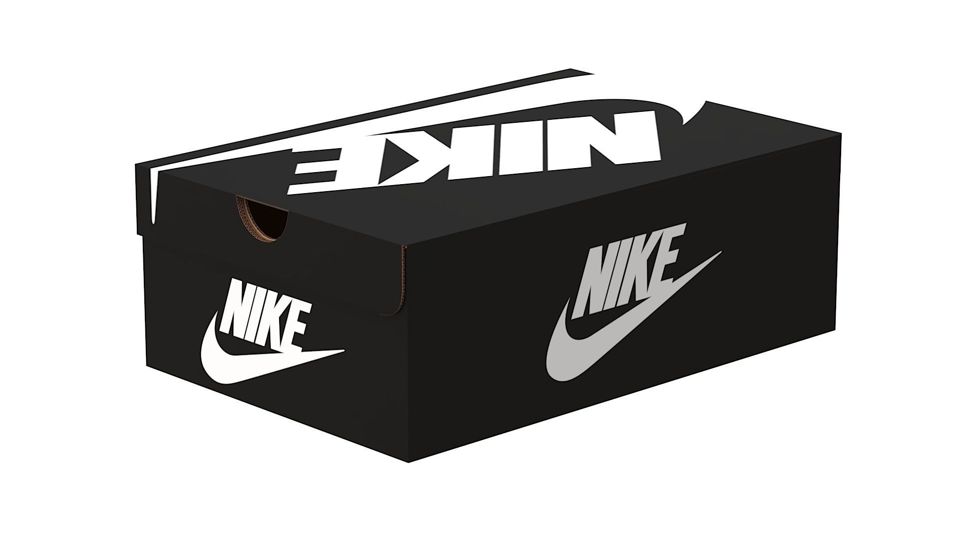 Nike Shoe Box PBR 03 Low-poly 3D model_11