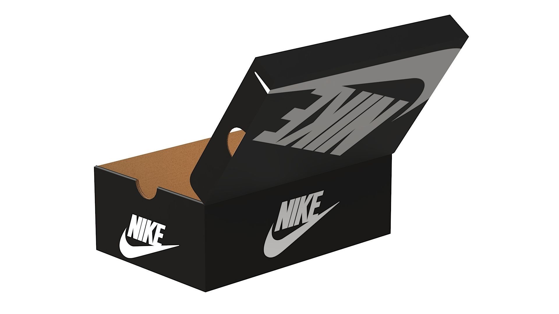 Nike Shoe Box PBR 03 Low-poly 3D model_5