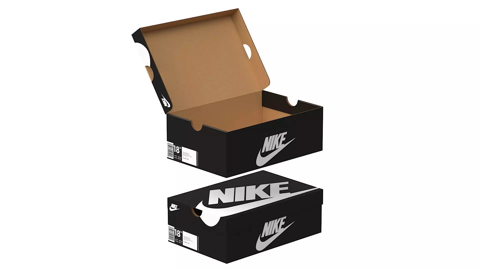 Nike Shoe Box PBR 03 Low-poly 3D model_0