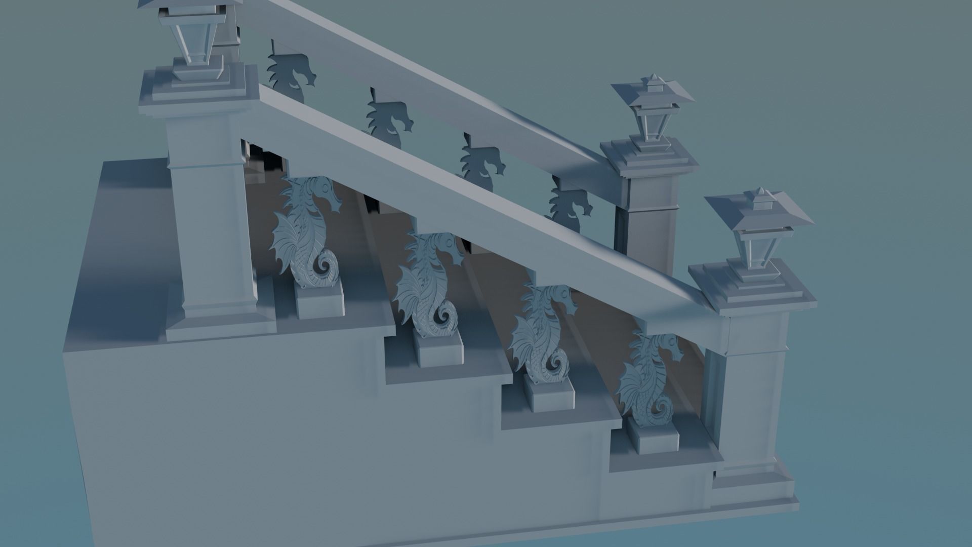 Staircase Balustrade Designs 3D model 3D print model_5
