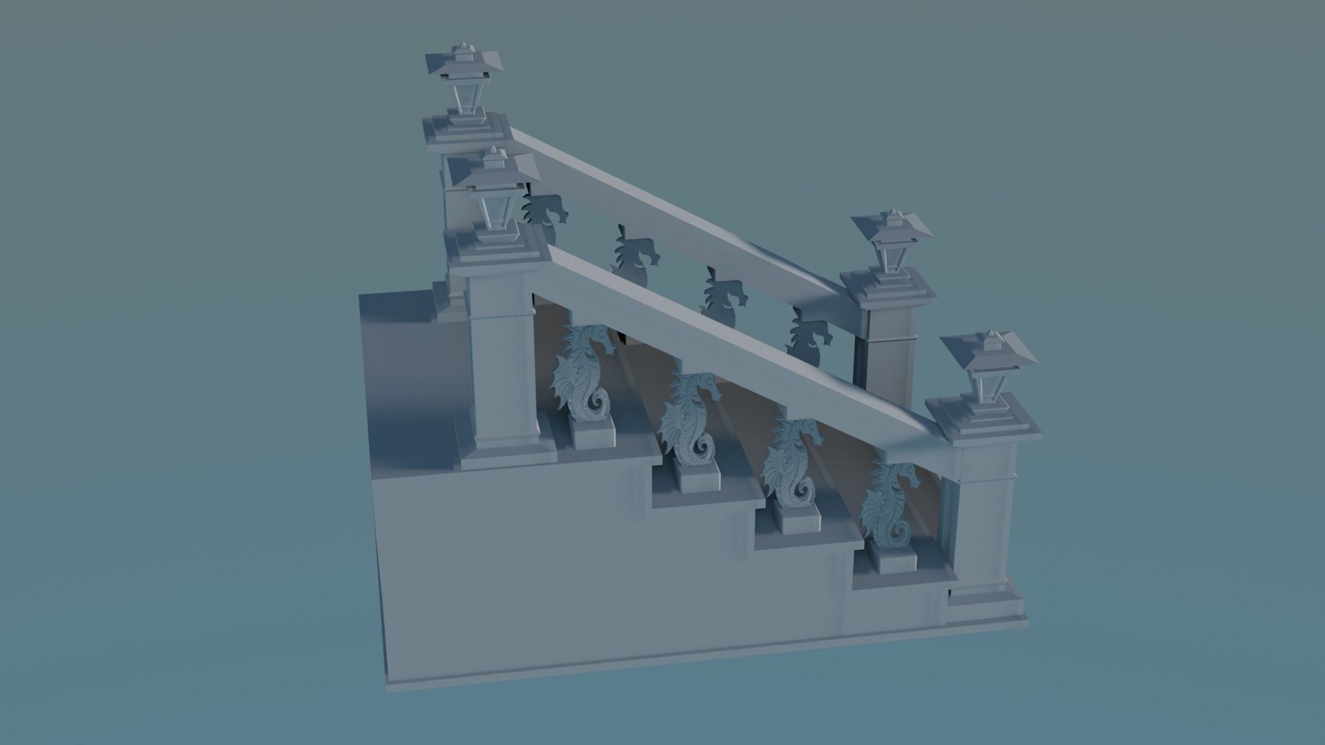 Staircase Balustrade Designs 3D model 3D print model_4