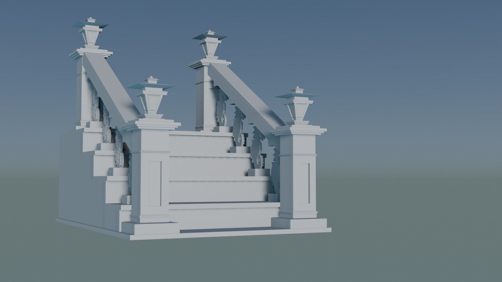 Staircase Balustrade Designs 3D model 3D print model_2