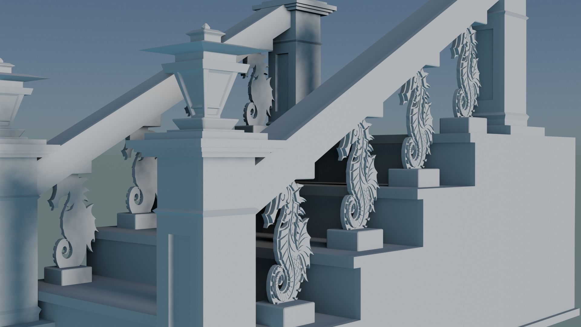 Staircase Balustrade Designs 3D model 3D print model_8
