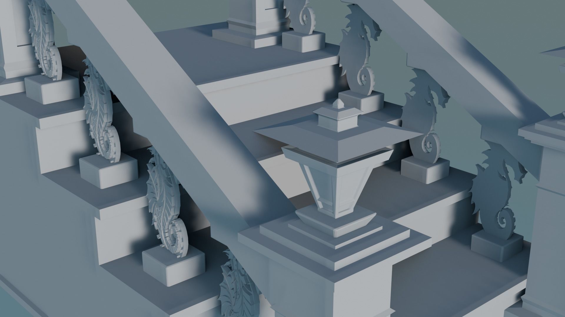 Staircase Balustrade Designs 3D model 3D print model_3