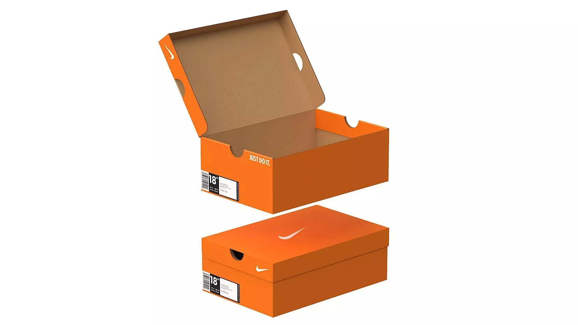 Nike Shoe Box PBR 04 Low-poly 3D model_0