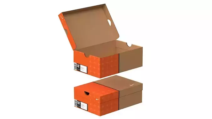 Nike Shoe Box PBR 05 Low-poly 3D model Nike Shoe Box PBR 05 Low-poly 3D model