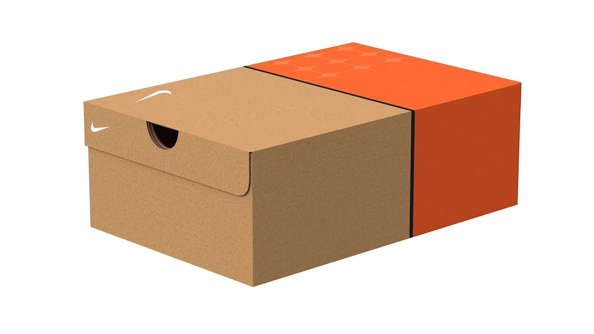 Nike Shoe Box PBR 05 Low-poly 3D model_11