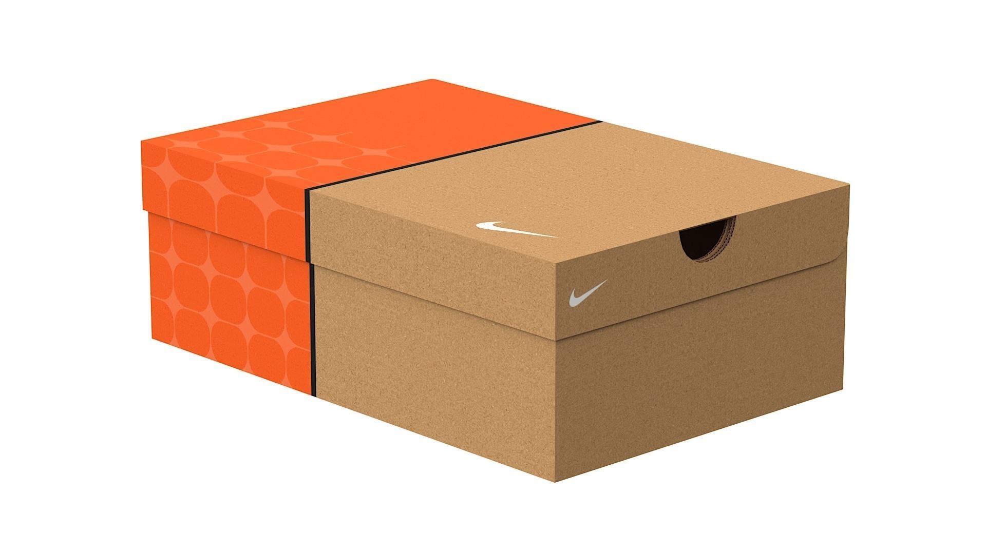 Nike Shoe Box PBR 05 Low-poly 3D model_12