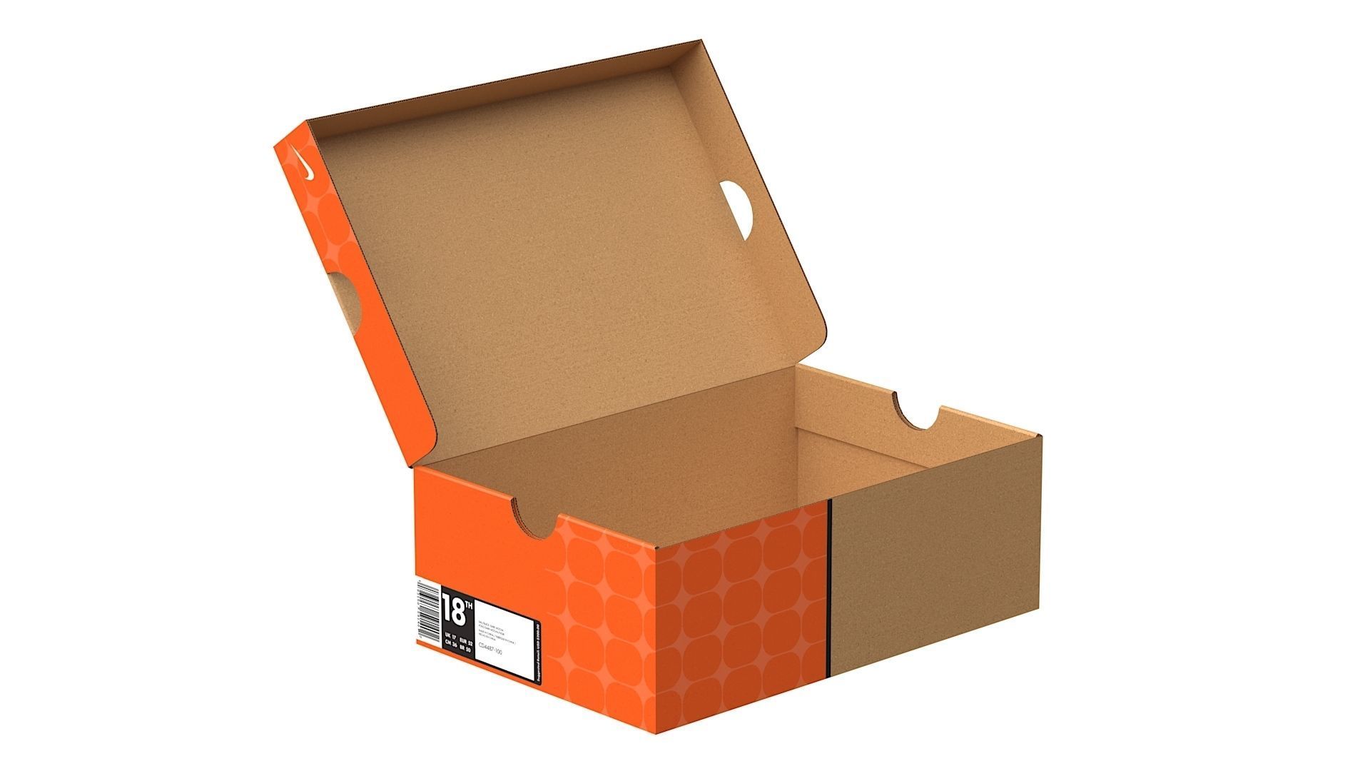 Nike Shoe Box PBR 05 Low-poly 3D model_1